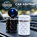 TorqueHub Portable LED Alloy Car Ashtray