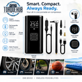 TorqueHub AirBoost - Portable Cordless Tyre Inflator — 150 PSI Digital Air Compressor